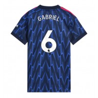 Stroje piłkarskie Arsenal Gabriel Magalhaes #6 Koszulka Wyjazdowej dla damskie 2025-26 Krótki Rękaw